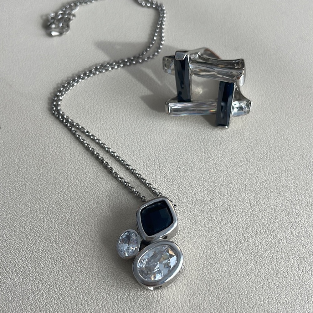 Cocktail ring and Necklace set